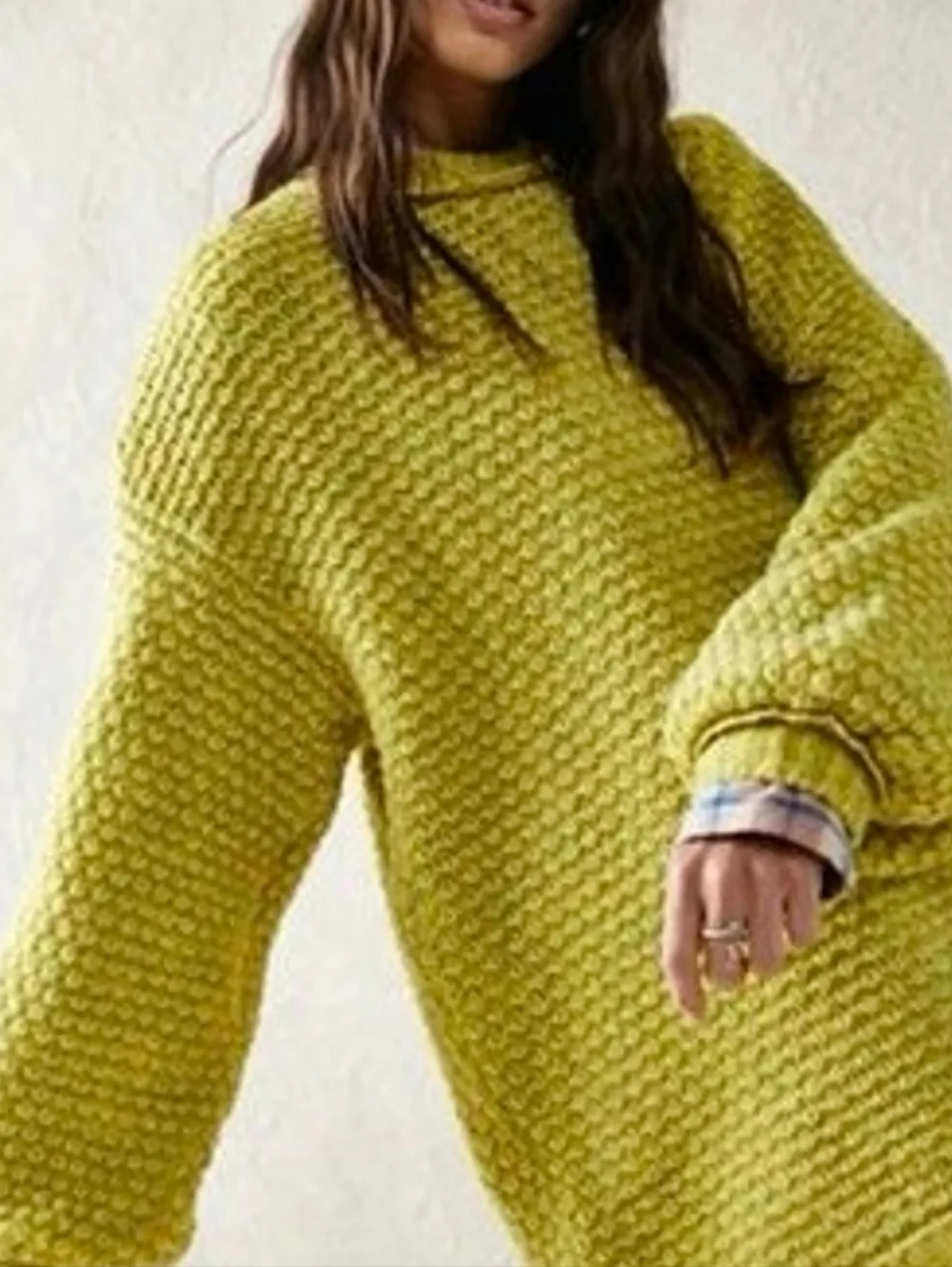 Free People Lola Oversize Chunky Sweater Dress Large - Picture 1 of 7